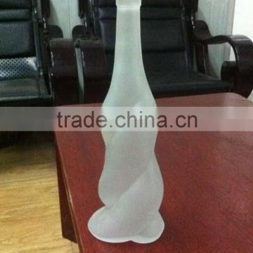 2016 design crystal-glass Irregular Shape Bottle