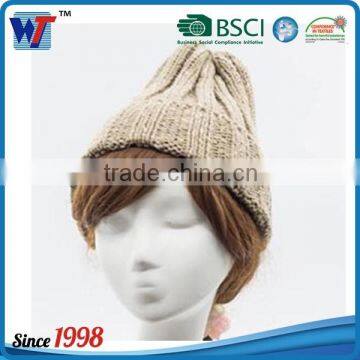 Custom loosely Cap Hat Long Acrylic Beanie Knit Hat Winter Hat