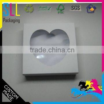 china cheap cardboard clear shoe box