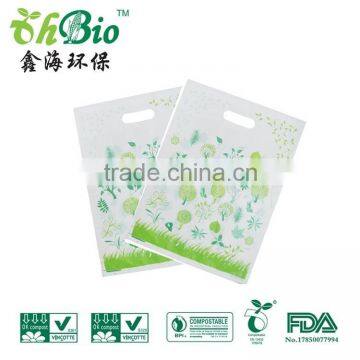 Custom Printing Picture White and Black Carrier Shopping bags for food, fruit and clothes