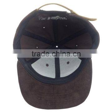 Unisex Custom Vintage Embroidered Corduroy Blank Baseball Snapback Cap Wholesale photo-5