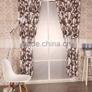 2016 New American Curtain Design Polyester Printed Curtain Panel