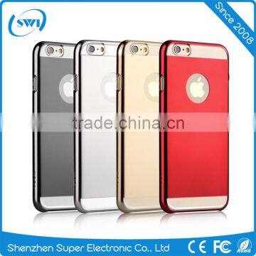 Free Sample Mobile Phone Mirror Electroplating Back Cover Anti-scratch Hard PC Protective Case for iPhone 6/6s Plus