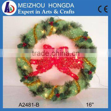 Christmas Occasion Decorated Christmas Led Light Garland Wreath photo-4