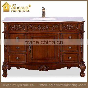 Bathroom Furniture Antique Design Solid Wood Bathroom Vanity for usa