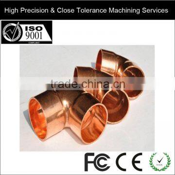 Customize 90 Degree Copper Pipe Elbow Copper Fittings