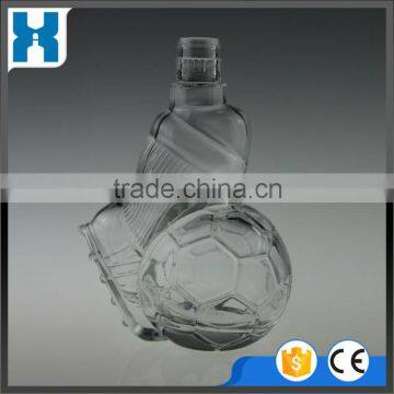 UNIQUE SHAPE CUSTOM DESIGN EMPTY GLASS BOTTLE 300ML