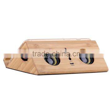 Hot no Bluetooth Pure Wooden Sensor Speaker Wireless for Ipad and Phones photo-4