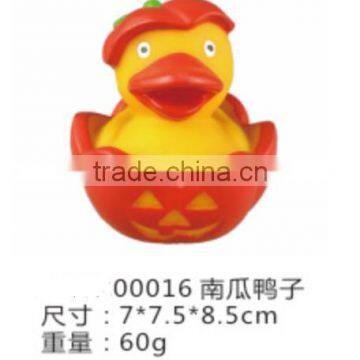 pumpkin rubber bath duck /Hallowmas rubber duck/Christmas rubber duck