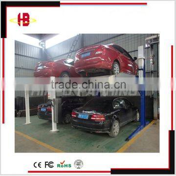 two post car parking system,dual car parking lift