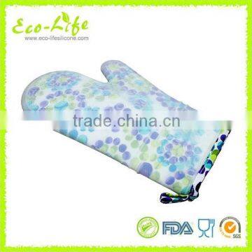 Silicone Heat Resistant Gloves With Cotton Lining Use in Household photo-3