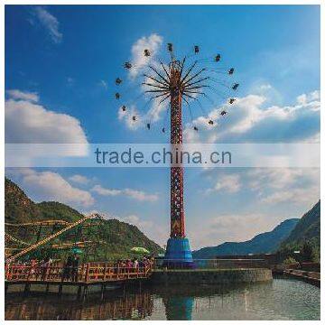 Hot Selling Outdoor Amusement Rides Rotary Free Fall Flying Tower photo-3