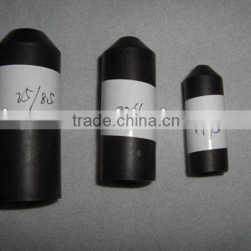 heat shrinkable cable end caps with spiral adhesive coating