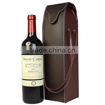 Leather single wine bag elegant wine gift bags Packaging handbag