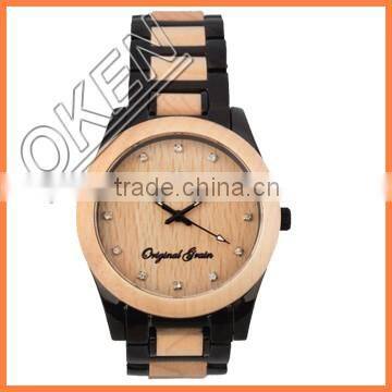 Low moq cool wood watch with own brand