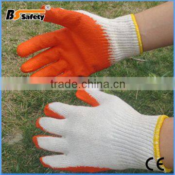 BSSAFETY Cheapest orange industrial latex gloves