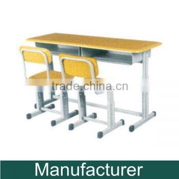 Double Student Height Adjustable School Desk