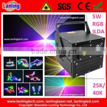 5W RGB programmable laser light show system