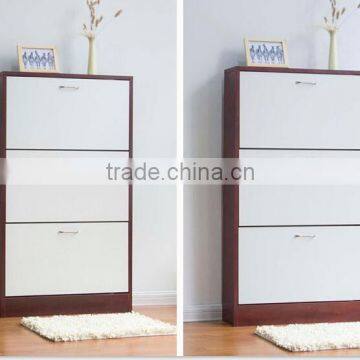 Good quality Wooden shoe rack design shoe cabinet for sale