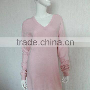 pure cashmere long pullover/dress