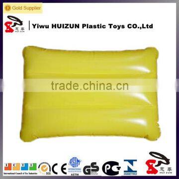 Factory price with custom logo printed Inflatable pvc pillow, travel pillow