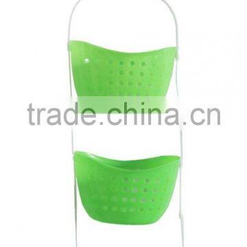 3 Tier Shower Caddy Bathroom Rack Plastic Hanging Over Basket Unit Shower Organizer photo-3