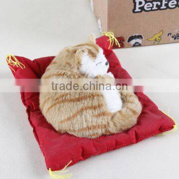 Plush Sleeping Breathing Toy Cat photo-6