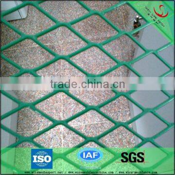 Spraying diamond expanded metal mesh