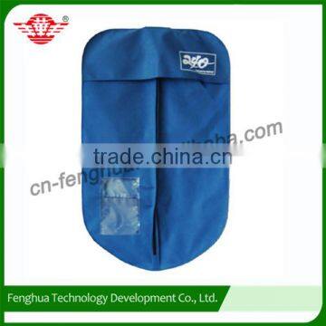 Transparent window nonwoven suit bags zipper closure non woven garment bag factory non woven cover bag