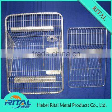 PP mouse cage with stainless steel cover for mice breeding