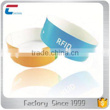 Custom Logo Printing Disposable Paper One off Rfid Smart Wristband Blacelet for Festival Events or Exhibitions photo-2