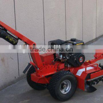 7HP gasoline power 10mm width and 450mm depth trenching machine, mini trencher