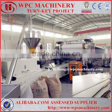 Extruder Machine Plastic PVC free foam board extrusion production line