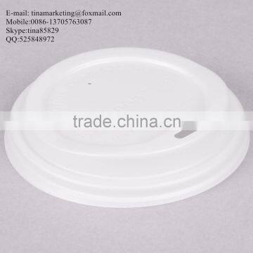 EcoChoice 10-20 Oz. White Compostable and Biodegradable Paper Hot Cup Lid photo-5