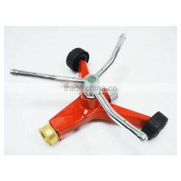 3-Arm Rotary Sprinkler With 2-Wheel Base For Lawn Watering photo-3