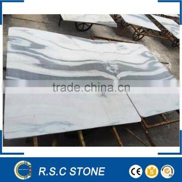 Chinese panda white marble polished tile