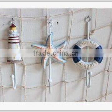 CY077 Mediterranean Style Decorative Wall Hanging Tag Hook Decorative Wall Hanging Tag Fish Animal Seashell Hanging Tag photo-6