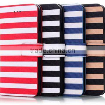Stripe Flip Wallet Leather Case, Smart Phone Leather Case for IPhone6 photo-6