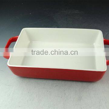 Cheap Ceramic Professional Bakeware,High Quality Square Stoneware Bakeware photo-2