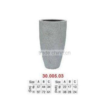 Vietnam poly light weight fiberglass flower pot