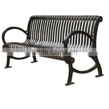 High Loading Capacity Fixed Outdoor Cast Iron Bench photo-3