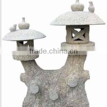 Handcarved natural stone artificial stone lantern