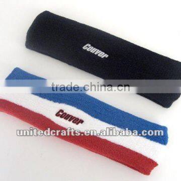 custom terry knit sweat headband