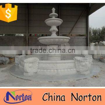 hand carving large decorative garden stone water fountain for sale NTMF-S515S