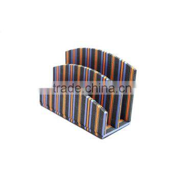 Fashional Colourful Faux Leather Desk Mail Holder Organizer photo-3