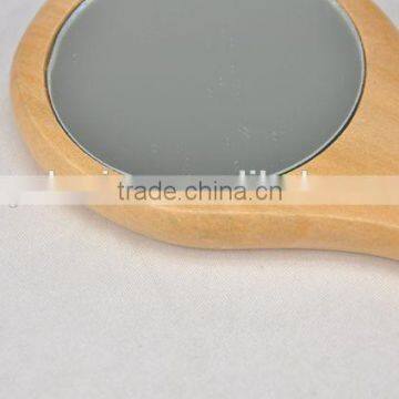 Round Mirror With Short Handle / Woden Mirror photo-2