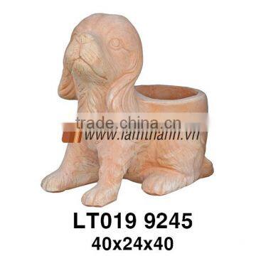 Wholesale Vietnam Antique Terracotta Pottery Dog Ornament