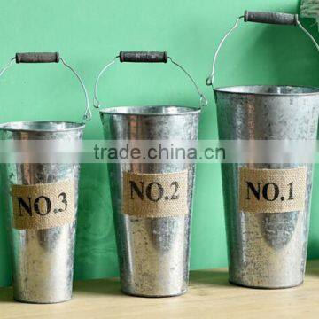 newest design tin flower pot tin pots galvanized plant pot tin planters wholesale For Garden Decoration And Home Decor