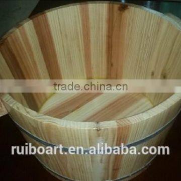 wooden foot bath barrel