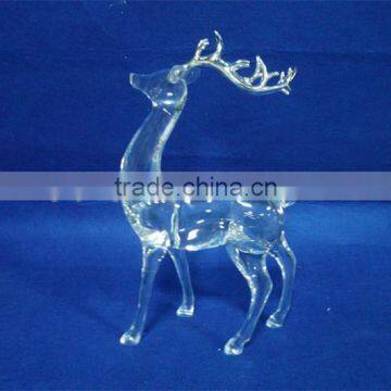 new style high quality acrylic Christmas standing reindeer